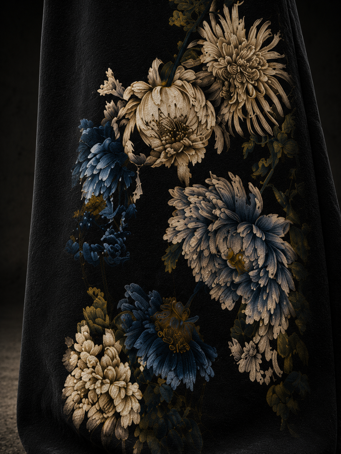 Midnight Bloom Wide-Leg Joggers