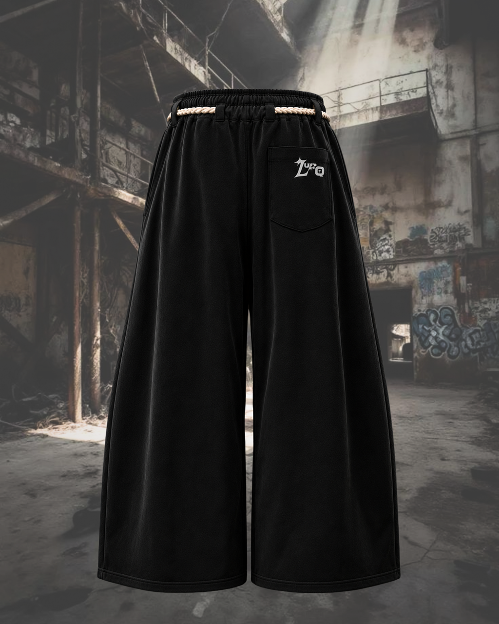 Midnight Bloom Wide-Leg Joggers