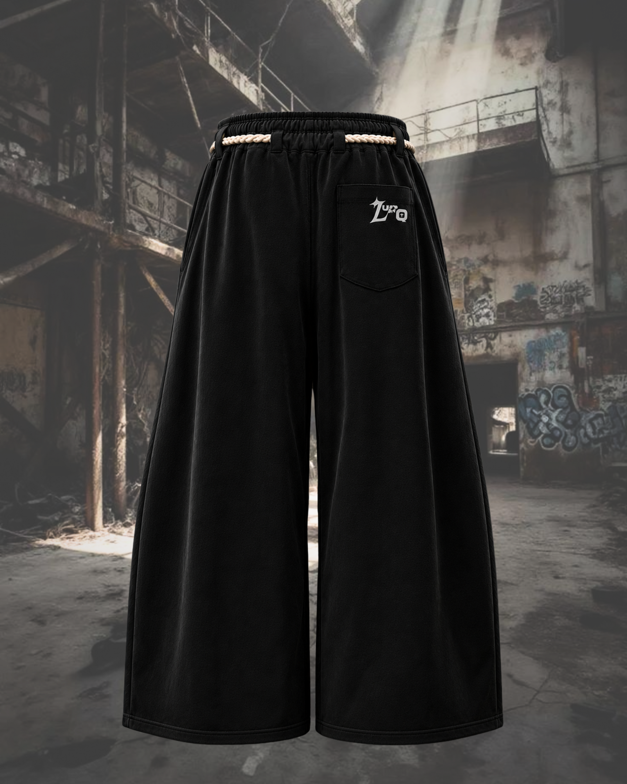 Midnight Bloom Wide-Leg Joggers