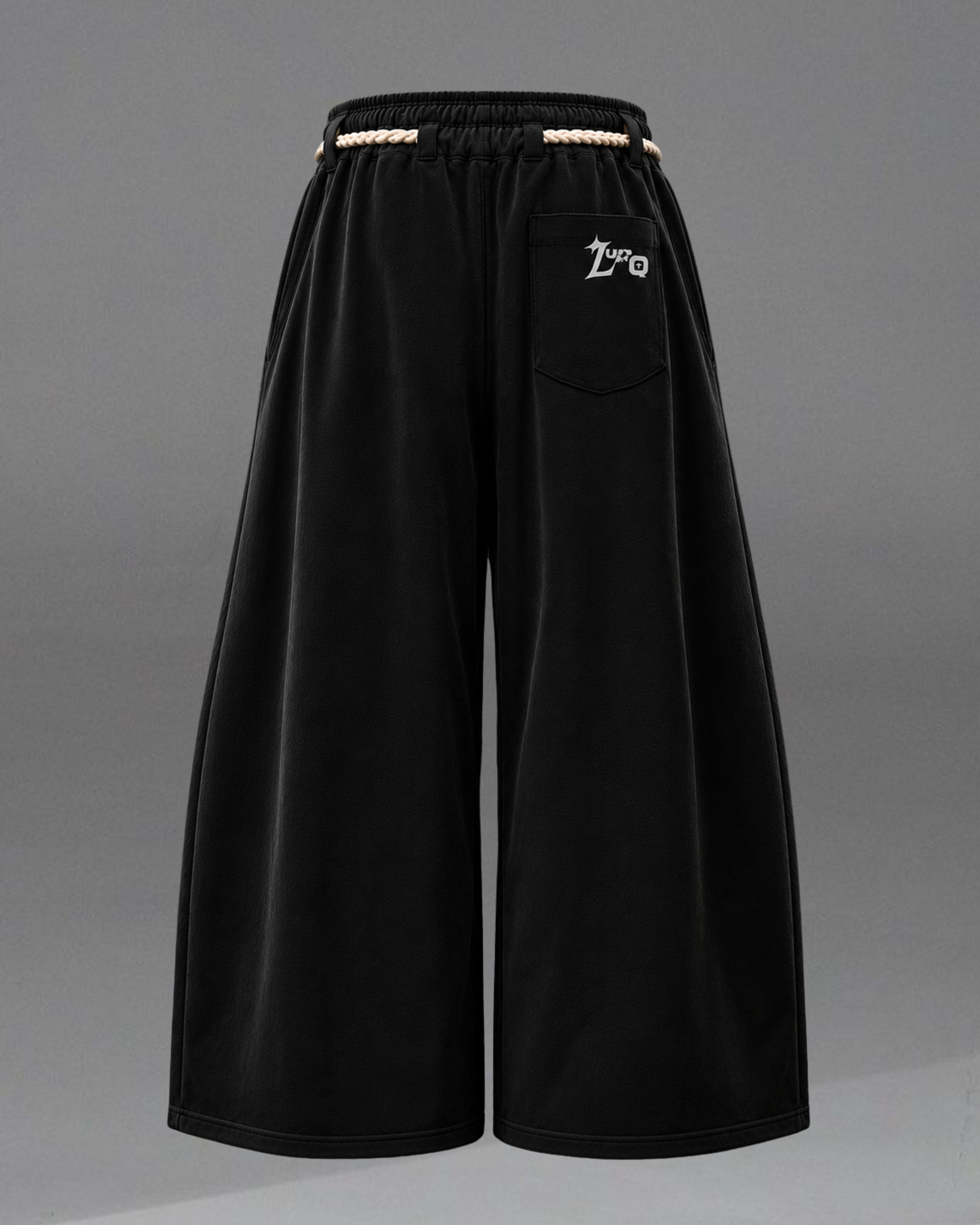 Midnight Bloom Wide-Leg Joggers