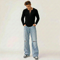 Black Henley Tee