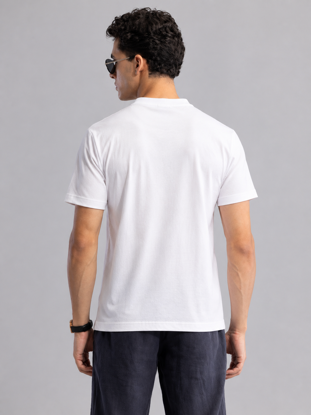 White Crop Tee
