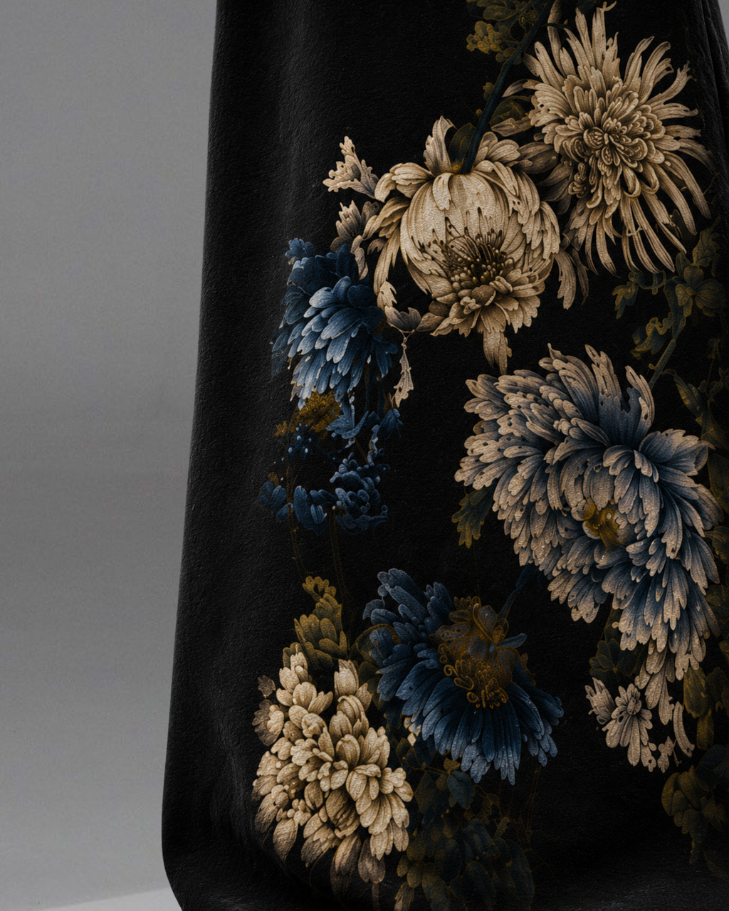 Midnight Bloom Wide-Leg Joggers