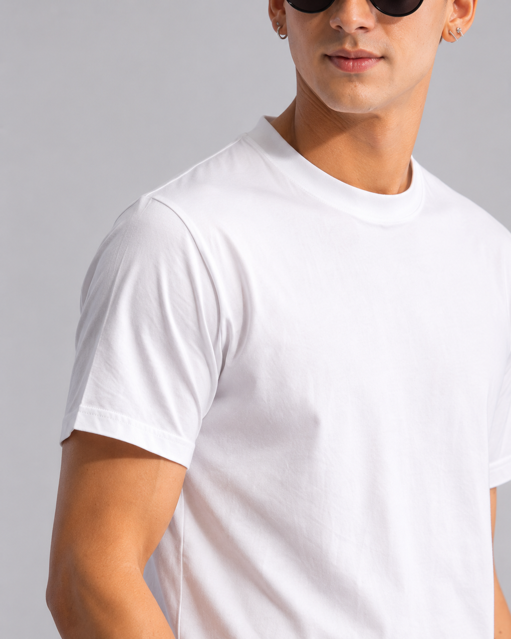 White Crop Tee