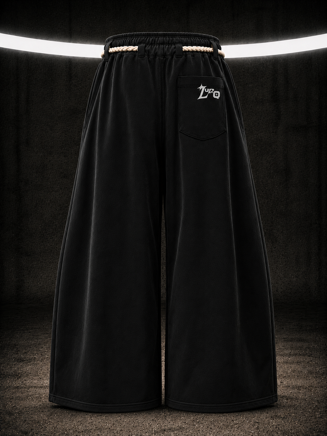 Midnight Bloom Wide-Leg Joggers